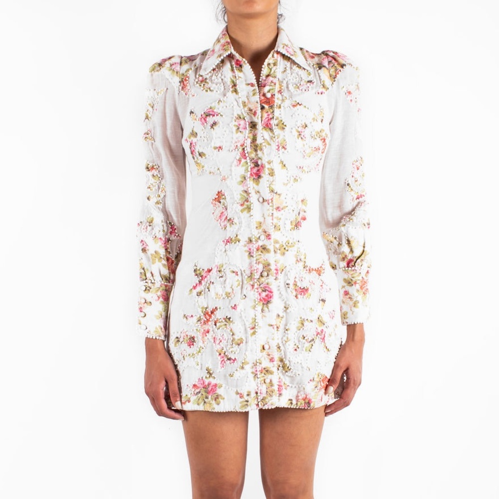 Floral Button-Up Dress